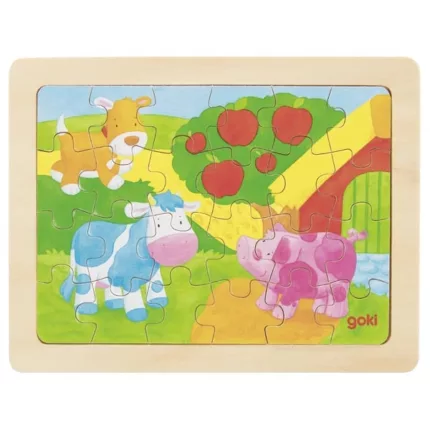 Farebné puzzle set 6ks farebné značka Goki